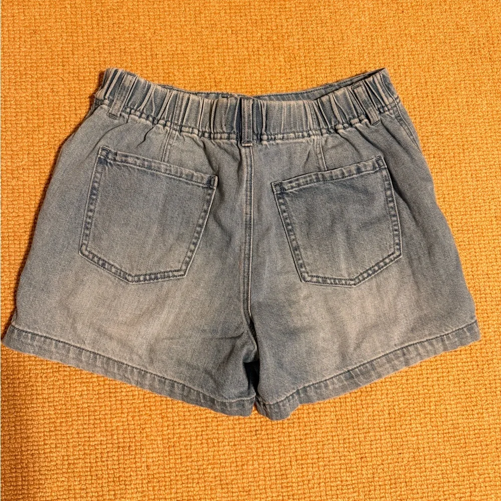 Sanctuary Idyll Light Blue Denim Drawstring Shorts size Medium